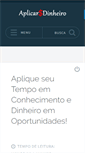 Mobile Screenshot of aplicardinheiro.com